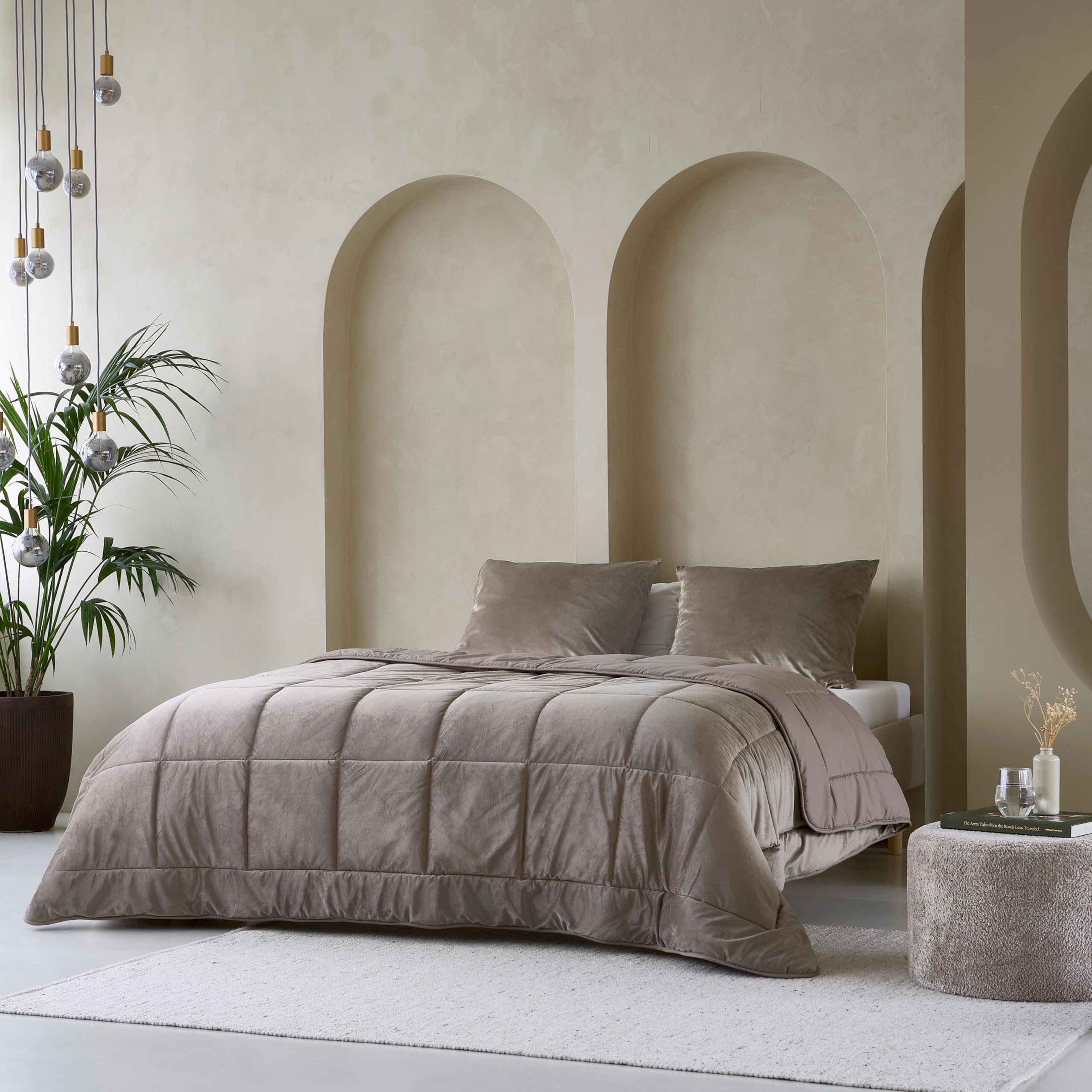 Zelesta Velvetbed Bettdecke - Waschbare bettdecke ohne Bezug - Samtstoff Bettwäsche - Winterdecke und Sommer-Bettdecke - Duvet - 4 Jahreszeiten - Anti-Allergene Steppdecke