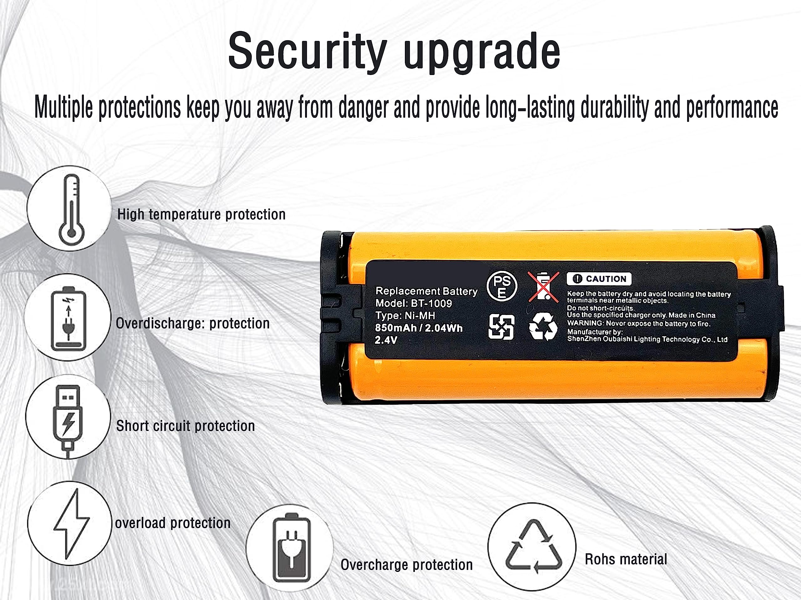 CS-P105CL Batteries 850mAh Compatible Avec [Avaya] 3920