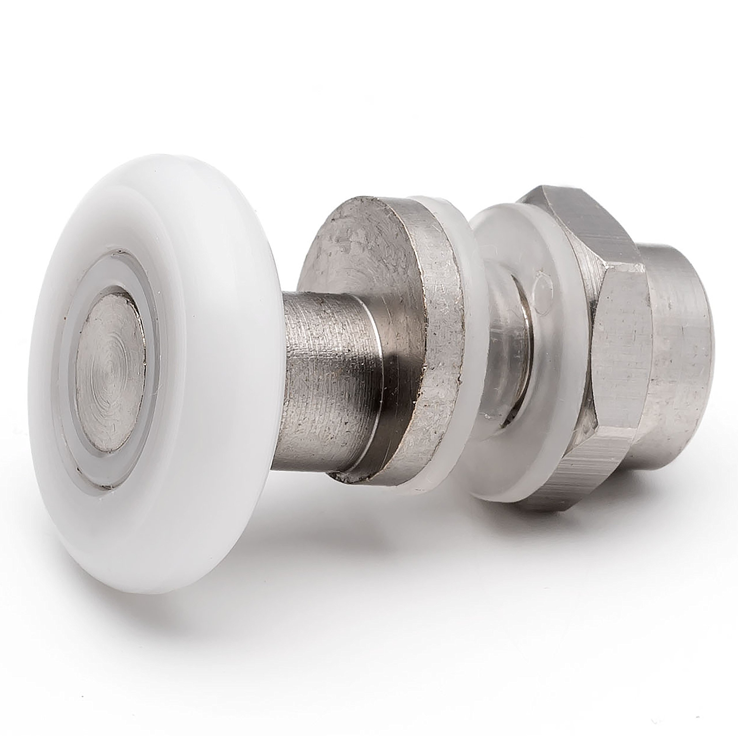 ShowerPart Shower Door Rollers/Wheels/Runners L004, Shower Door Wheel Diameter 19mm, Overall Length 31mm, Stainless Steel, Replacement Parts, 4X