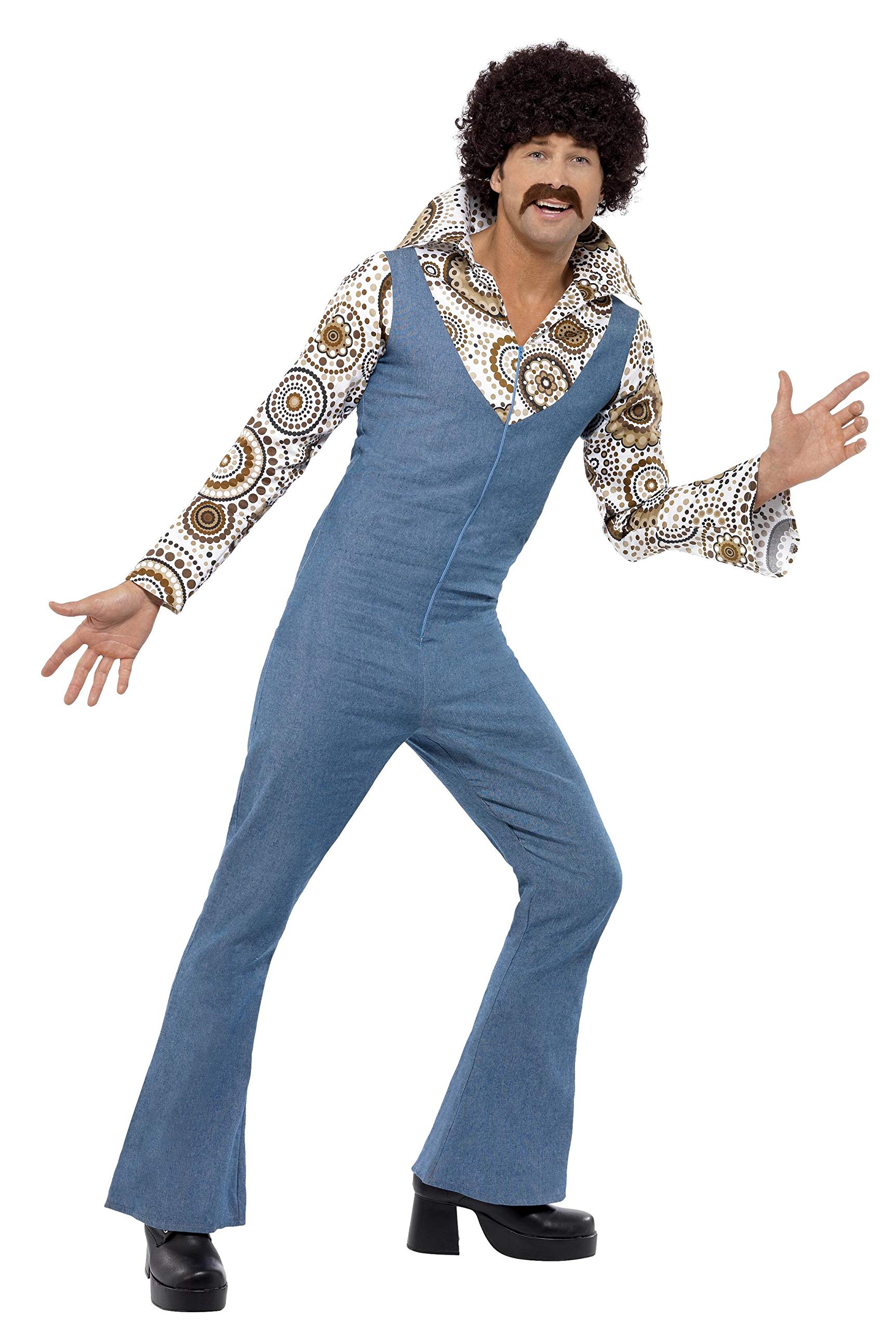 SMIFFYS Costume da ballerino all'ultima moda tuta con finta camicia attaccata Halloween