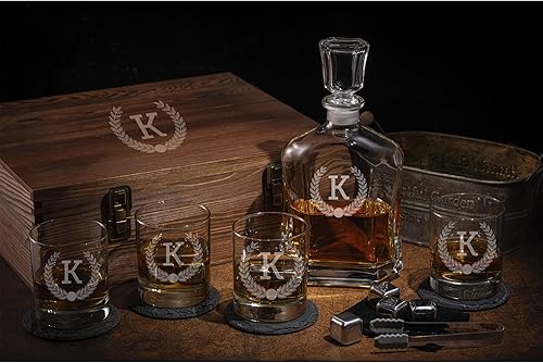 Miniatura 5 de Juego de decantador de whisky personalizable