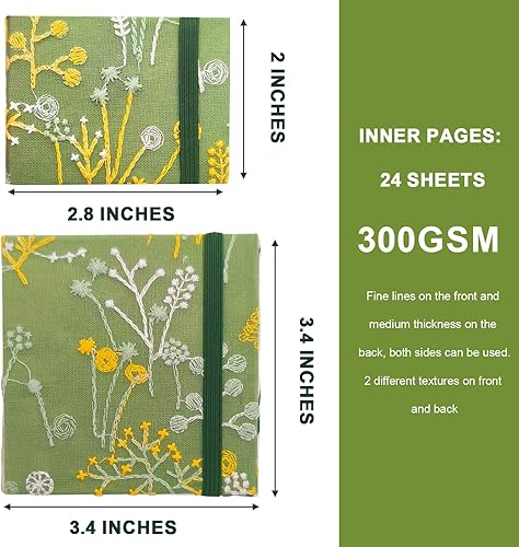 Miniatura 2 de LYML.E1 Mini cuaderno de bocetos de acuarela, mini cuaderno de acuarela portátil, cuaderno de bocetos de viaje, papel de dibujo texturizado de