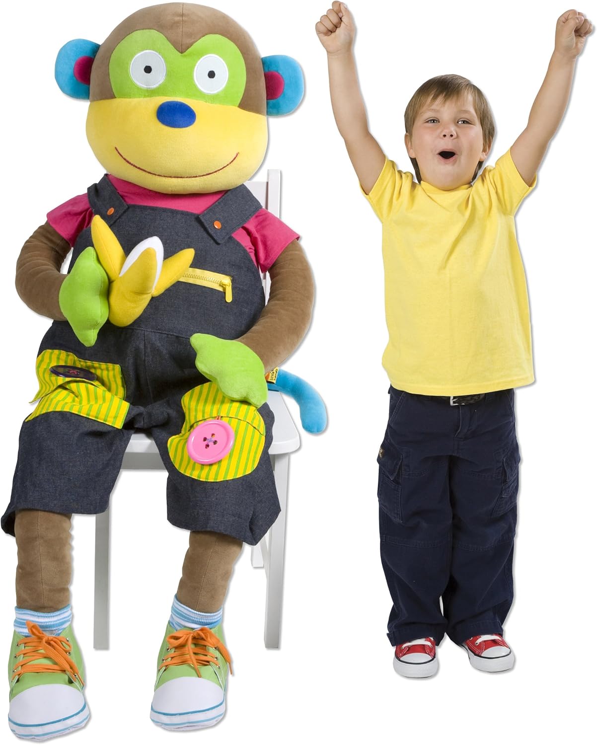 Exclusive Discount 70% Price ALEX Toys Little Hands Giant Learn to Dress Monkey