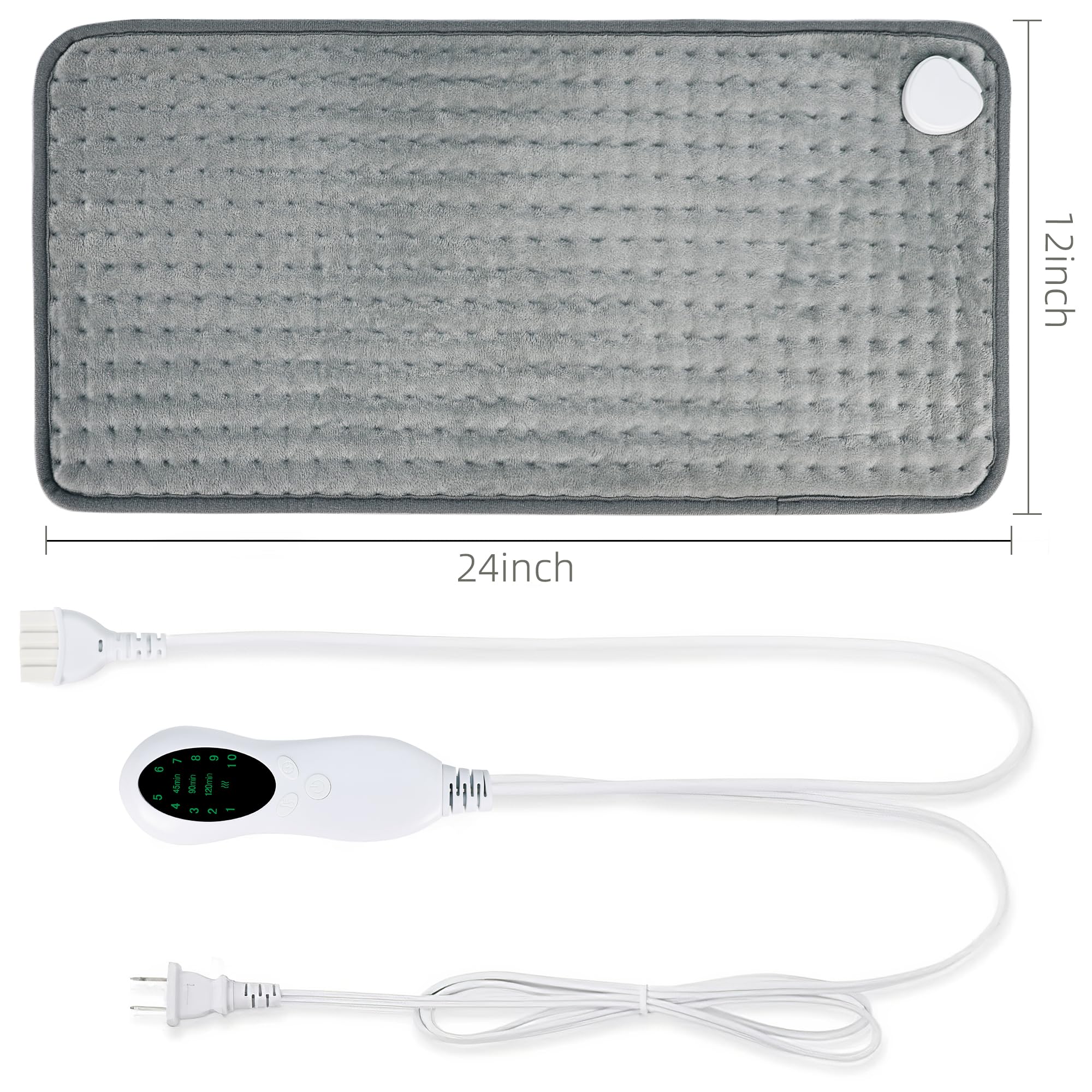 Snapklik.com : UTK Large Heating Pad,Auto Shut Off, Washable ...