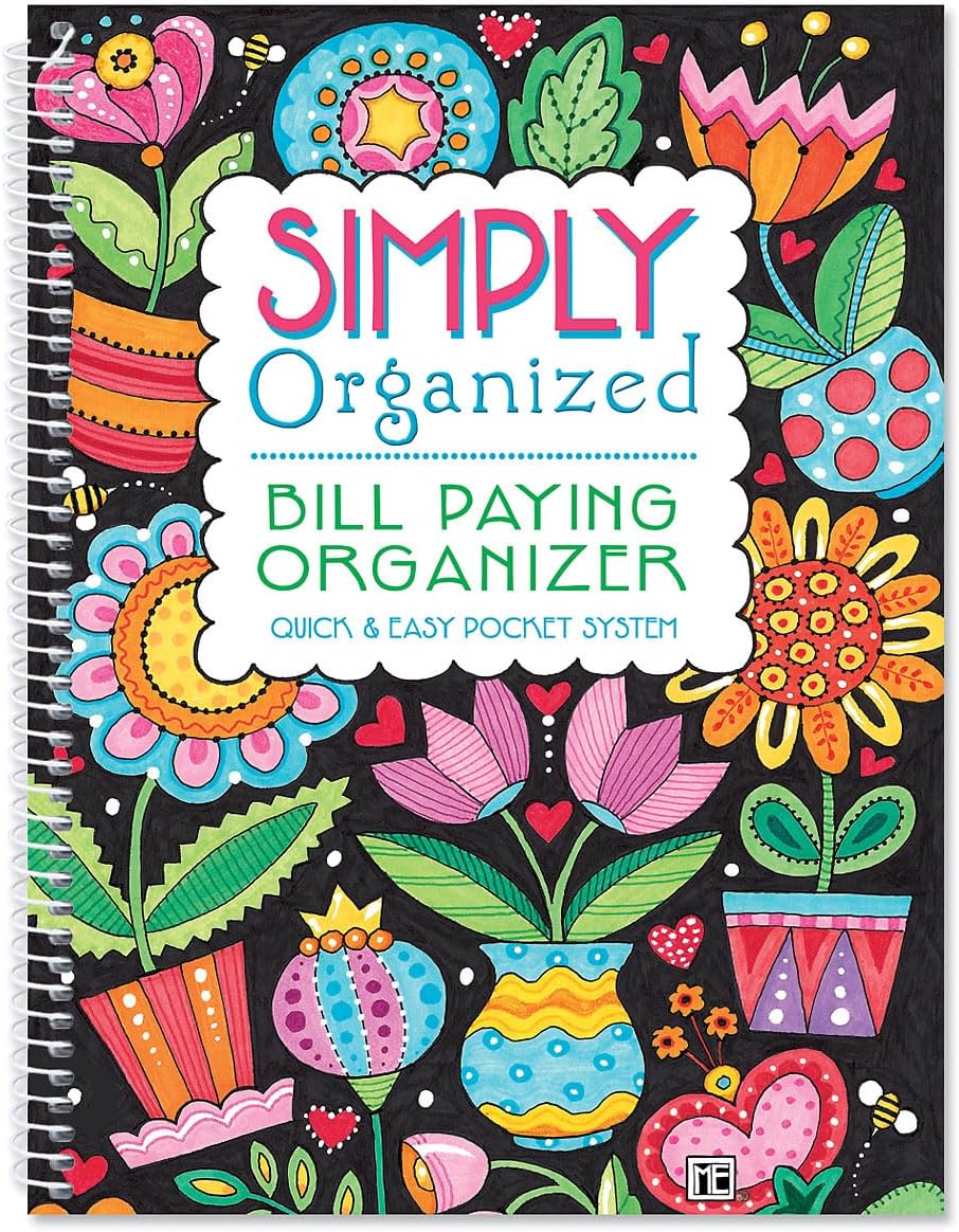 Current Mary Engelbreit Bill Paying Organizer Book - 9" x 12" Bill organizer's 14 Pocket Pages, softcover.