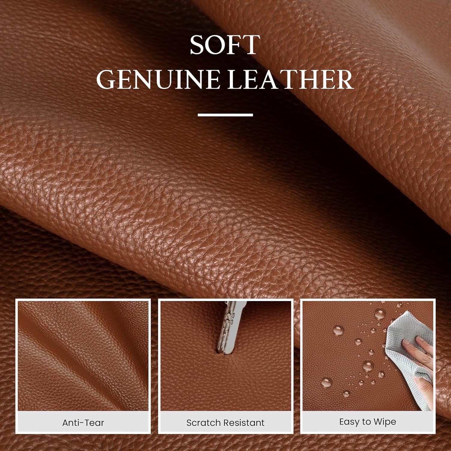 befen Genuine Leather Tote Bag for Women Work, Womens Laptop Purse Bags Shoulder Satchel Handbags with 15.6" Compartment - Image 7