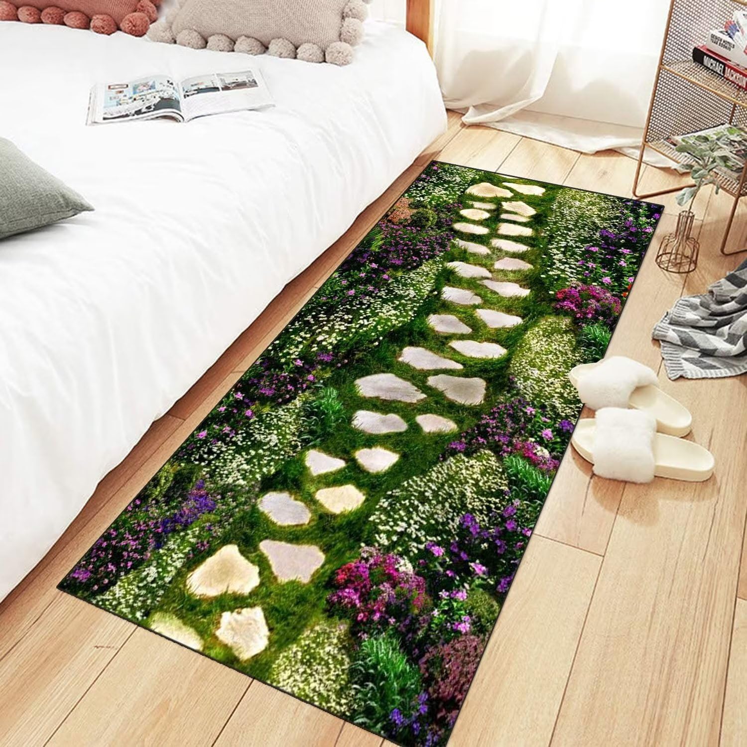 Chodniki dywanowe do korytarzy antypoślizgowe 70X500CM chodniki do hal długie dywany do korytarzy dywan do długiego korytarza 3D zielony chodnik kuchenny zmywalny dywan mata podłogowa do