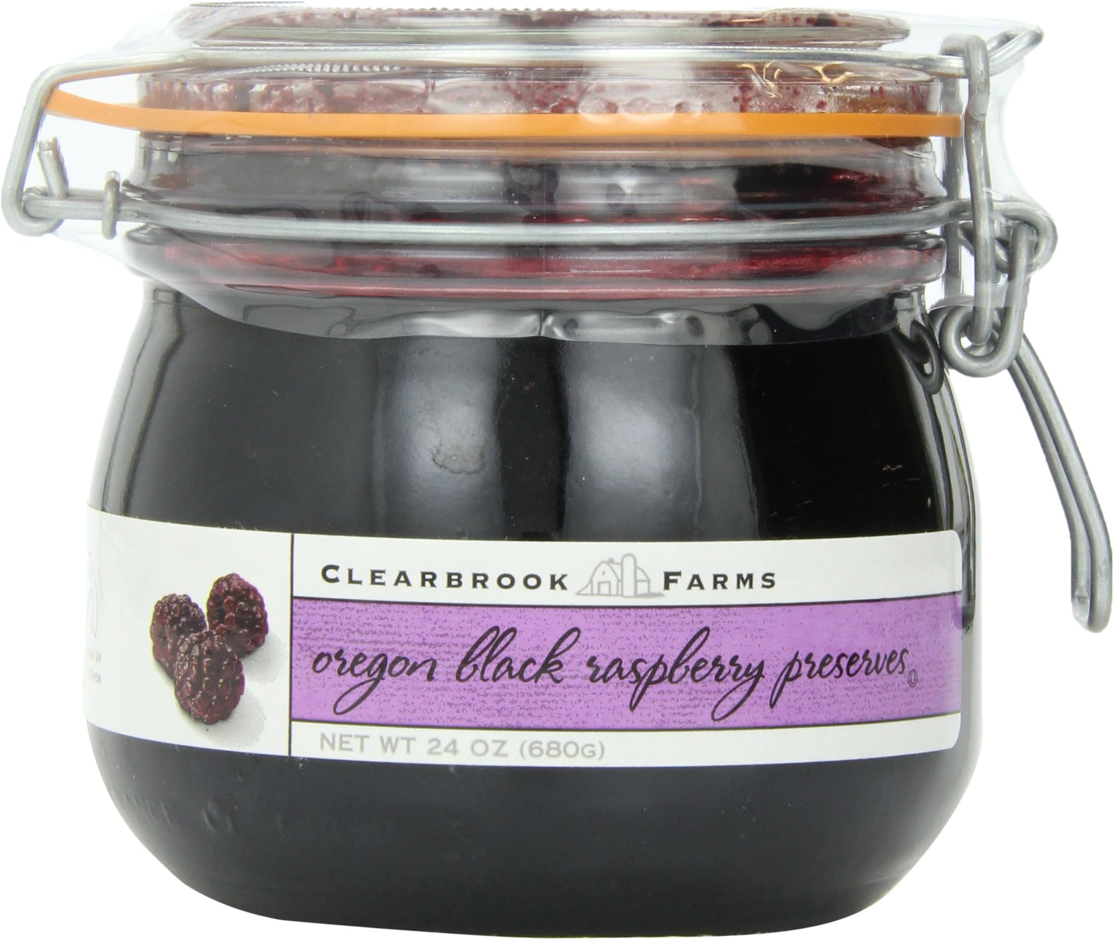 Clearbrook Farms Oregon Black Raspberry Preserves, 24 oz