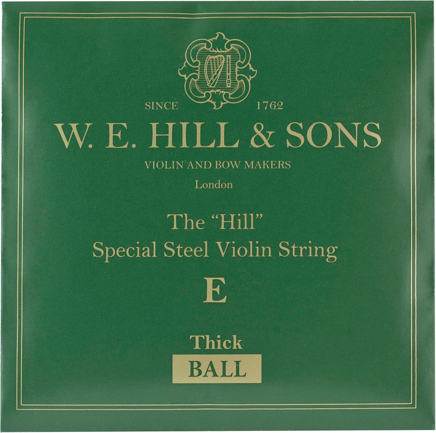 Hidersine 4 Hill Violin 4410SB, E String Thick Ball End, Right, xx, (Stainless Steel)
