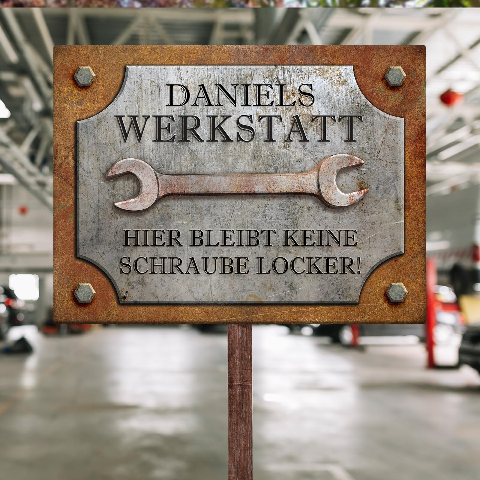 Love Faith personalisiertes Heimwerker-Schild - Für Bastler - 30x20 cm