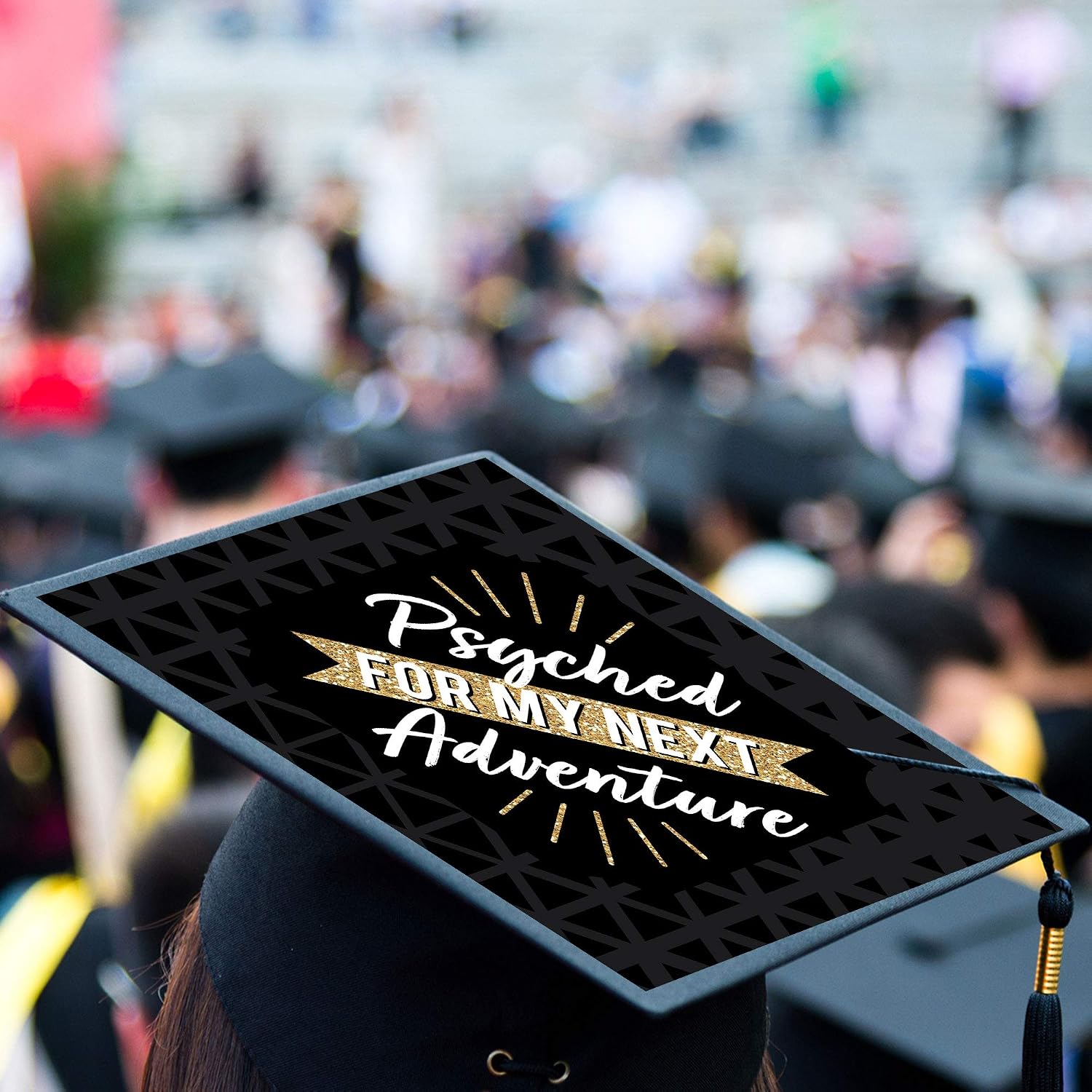 Big Dot of Happiness Psychology Grad - Psychologist Graduation Cap Decorations Kit - Grad Cap Cover