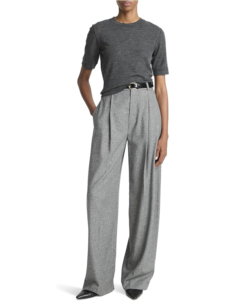 Gray Vince Shrunken Short Sleeve Crew