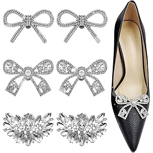 2 Fibbie Per Scarpe Con Strass - Fermagli Decorativi Per Tacchi Alti E Sandali - Foto 2