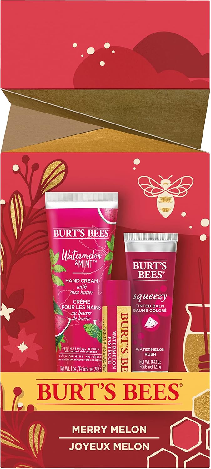 Burt's Bees Merry Melon Teacher's Gift set with Watermelon Moisturizing