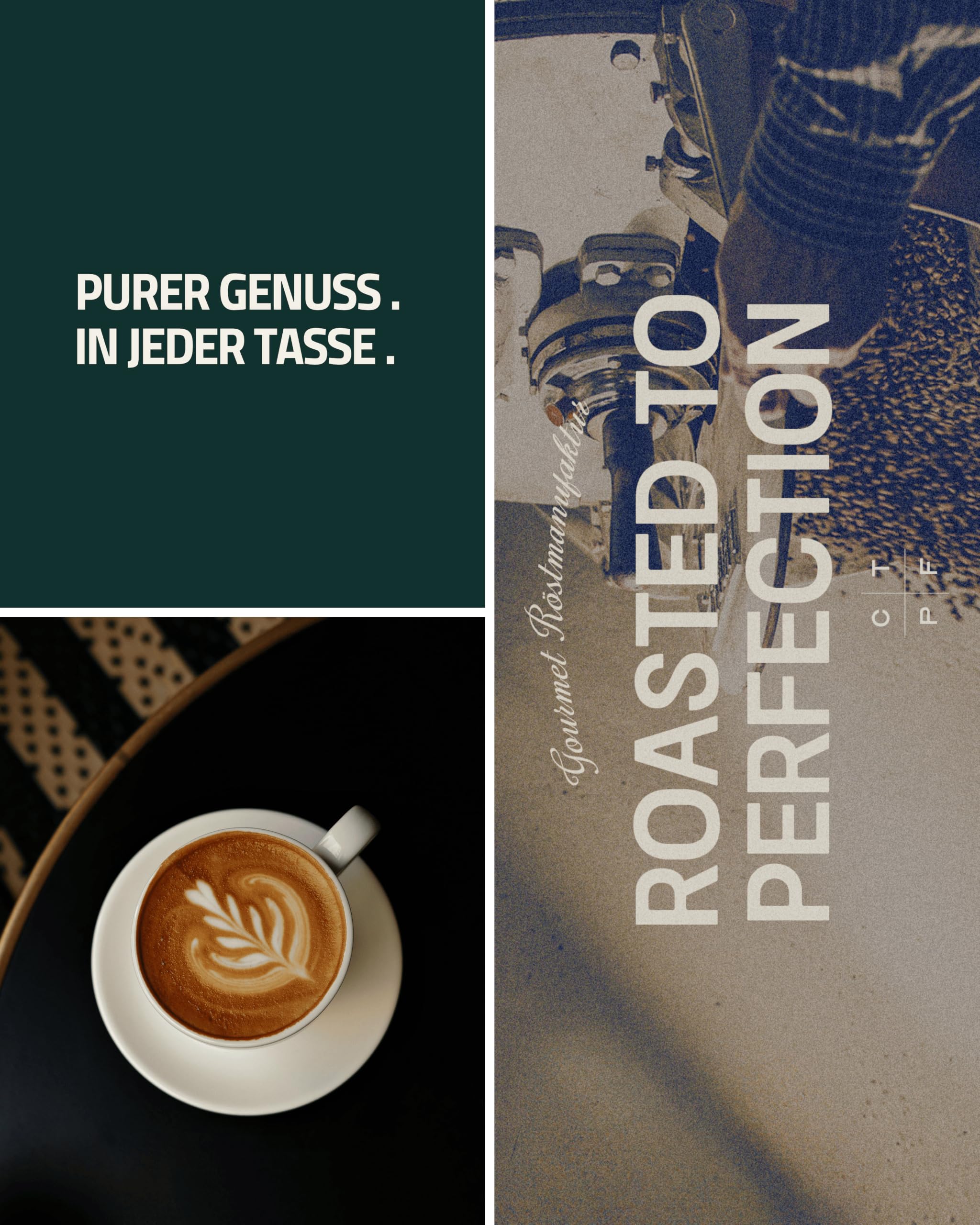 C&T Crema Intenso Kaffeebohnen (3x1000g) | Ideal für den Vollautomaten & Siebträger | Säurearmer Crema Kaffee | 5/6 Intensität | Nuss & dunkle Schokolade | Ganze Bohnen