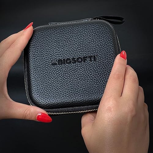 Miniatura 5 de The Big Soft Case - Funda de transporte para tu BIGSOFTI One y accesorios, negro y dorado, funda rígida portátil con aspecto de cuero negro con