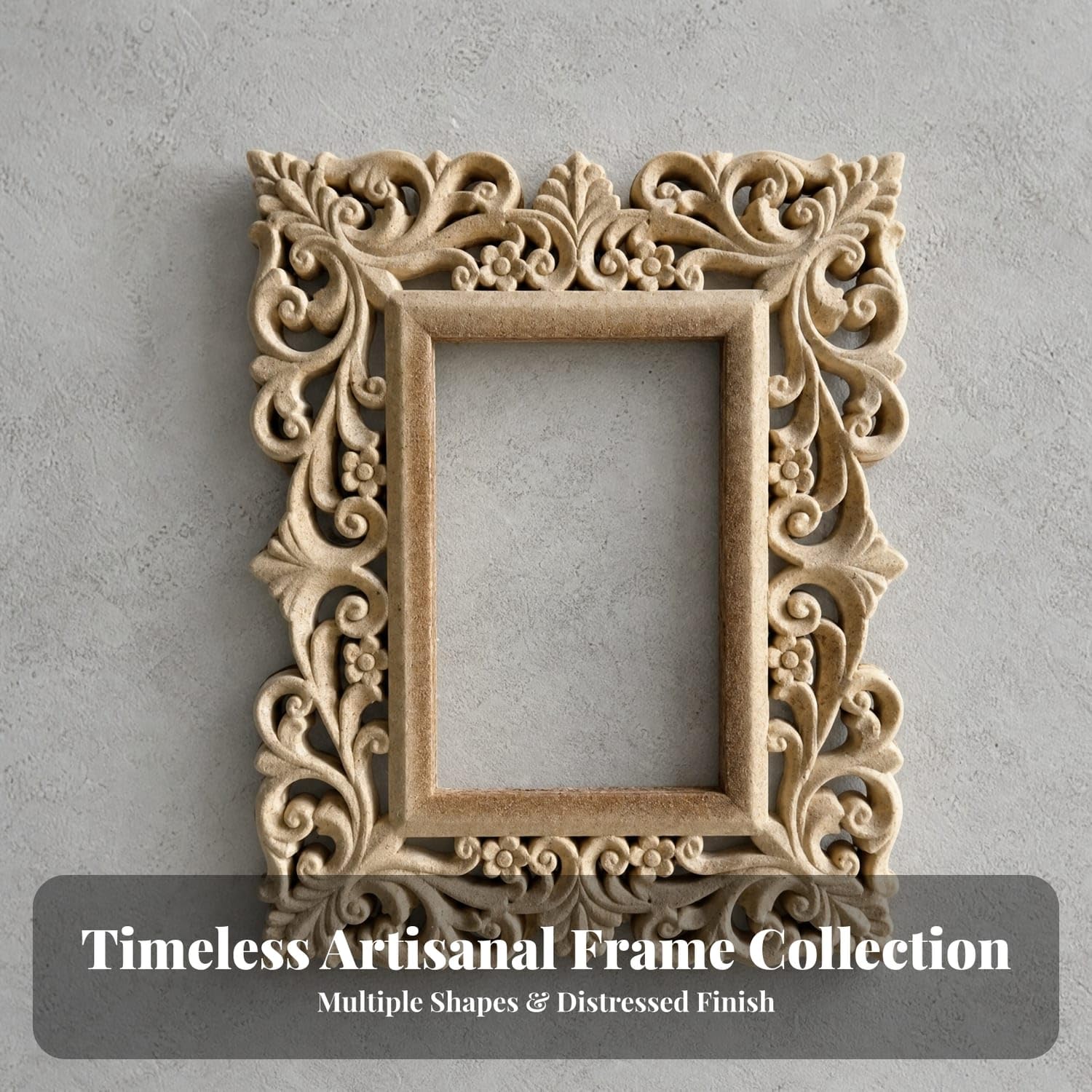CLOVRIX® Customizable Engineered Wood Picture Frame for Hobbyists