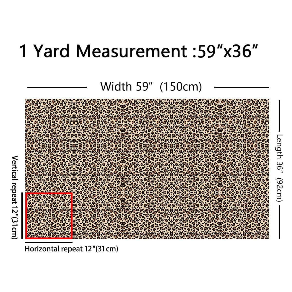 Homewish Tan Luxury Leopard Fabric by The Yard Dzikie Zwierzę Gepard Nadruk Flanelowa Tkanina Safari Cheetah Drukowana Tkanina Tapicerka, Nierozciągliwa Motyw Dzikich Zwierząt Miękkie Tkaniny