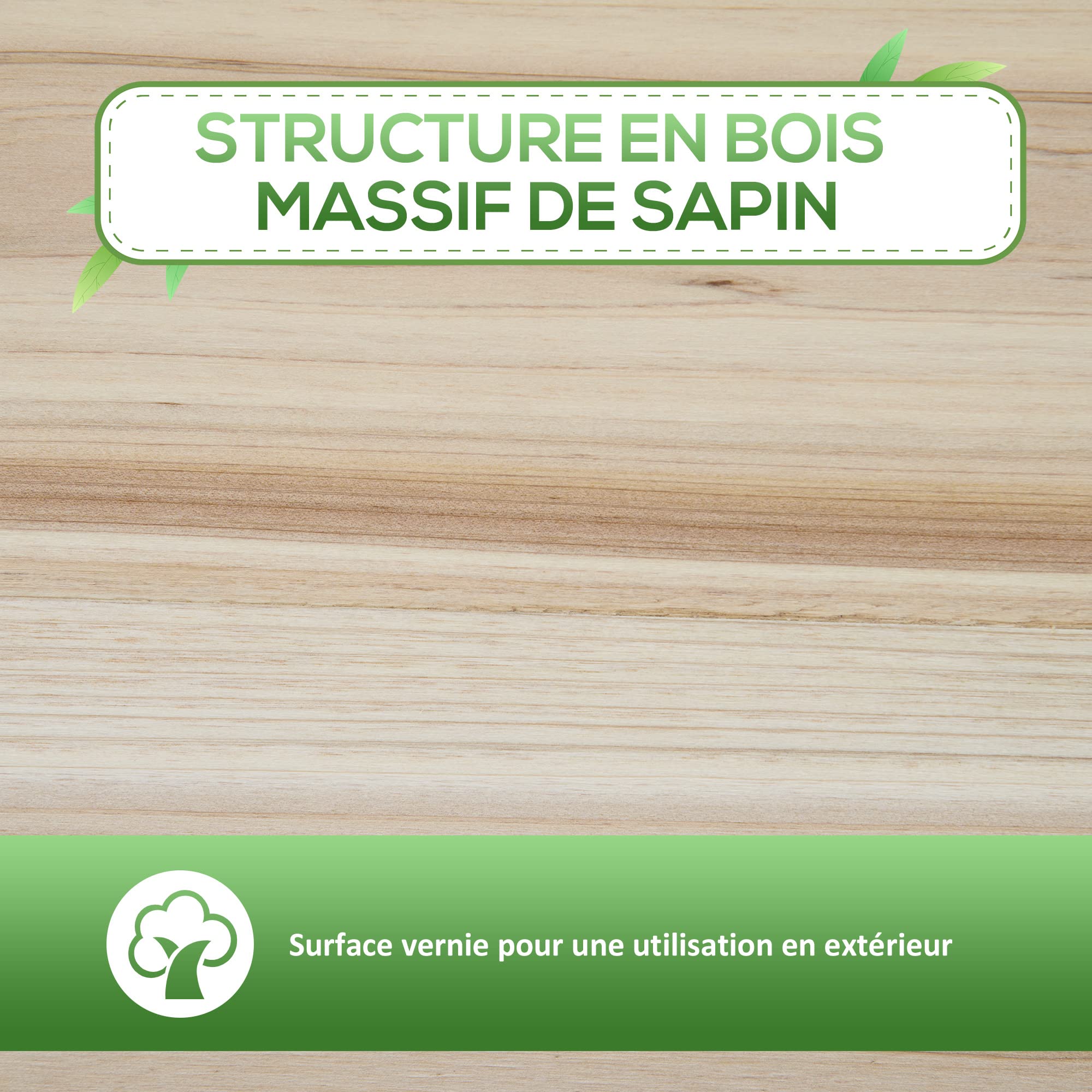 Outsunny Jardinière sur Pieds Potager avec étagère à Lattes 90 x 40 x 81 cm Inserts d'irrigation, géotextile Inclus en Bois Massif
