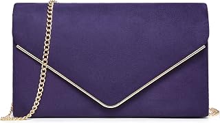 Women Faux Suede Evening Clutch Bags Formal Party Clutches Wedding Purses Cocktail Prom Clutches