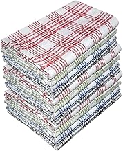 Pro Blazes 100% Natural Cotton Kitchen Towels - Pack of 4, 8 & 12, 50 X 70 Cm Dish Towels - Towels for Drying Dishes – Machine Washable Kitchen Towels - Bar Towels - Ultra Absorbent Tea Towels (12)