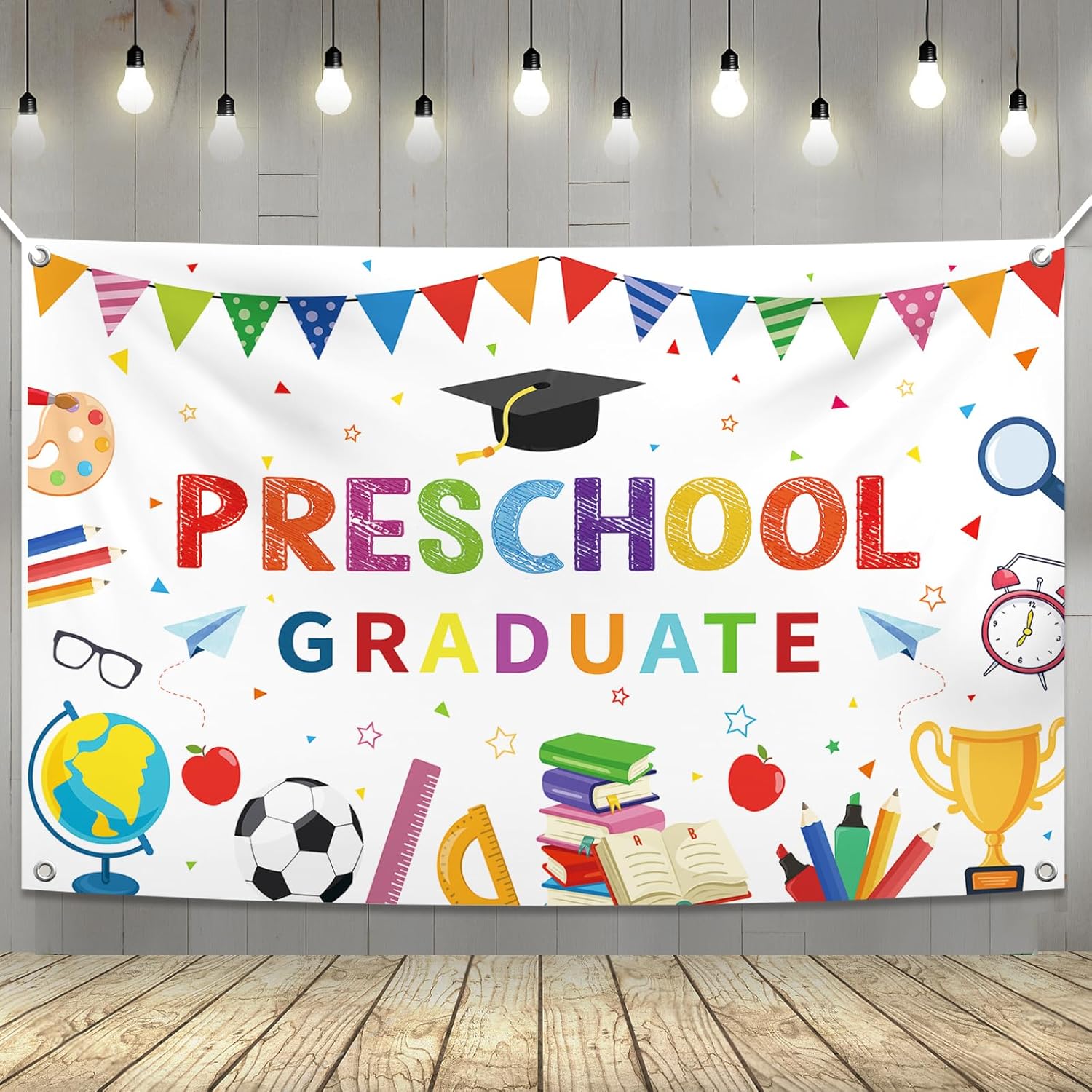 Amazon.com: YQUQWN, Preschool Graduation Banner - 72x44 Inch, XtraLarge