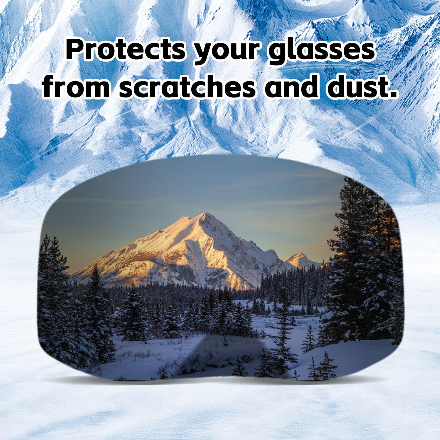 Fundas protectoras para gafas de esquí, cubierta antiarañazos, accesorios