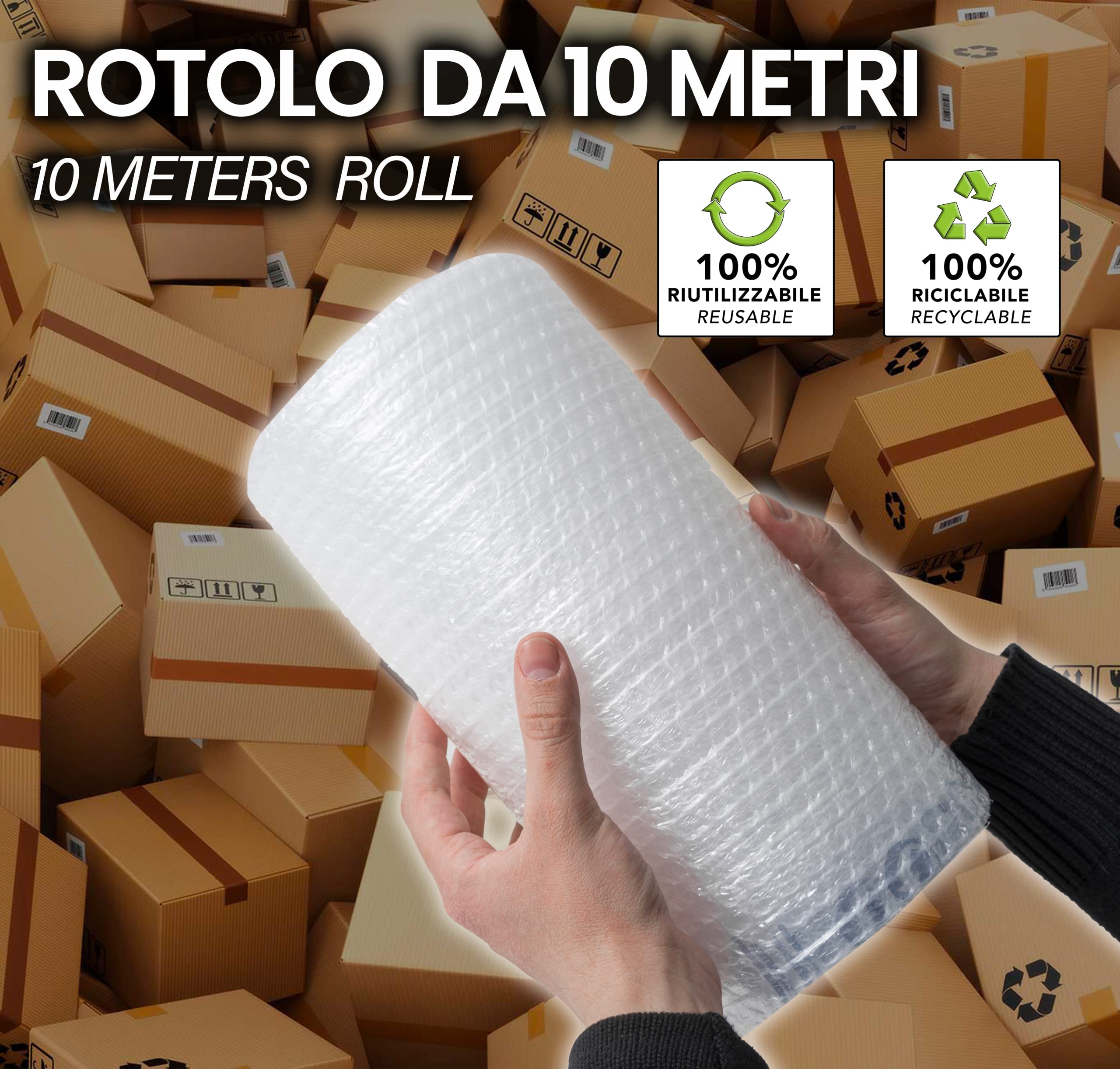 IPEA Pluriball 10 m x 30 cm Rotolo Antistrappo Antiurto Imballaggio