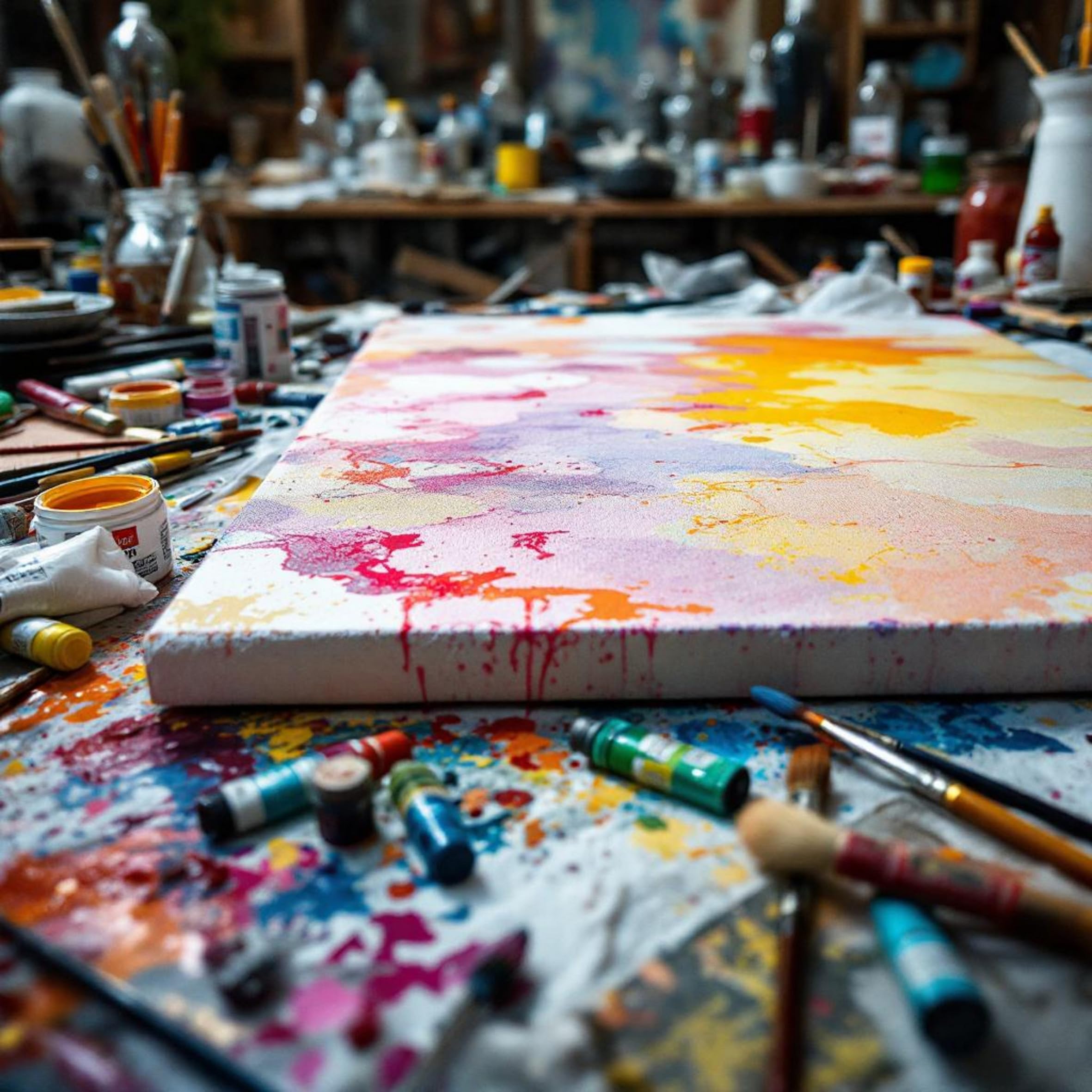 Juego de 2 lienzos XL sobre bastidor, 100 x 80 cm, lienzo artístico con 3 capas de tela de lino imprimada, lienzo básico de algodón, lienzo de pintura para pintura acrílica y pintura al óleo