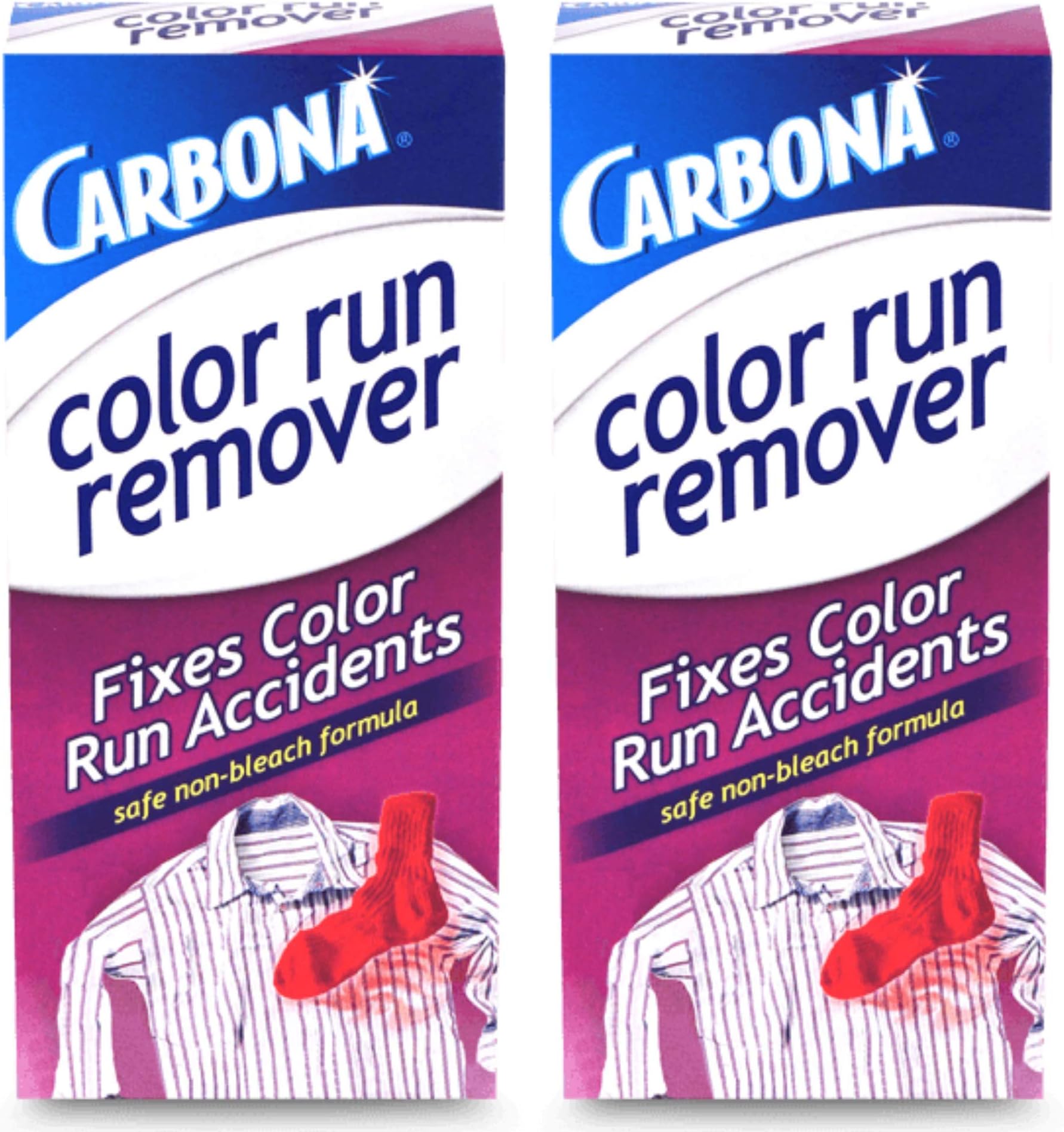 Carbona® Color Run Remover | Powerful Color Bleed Eliminator | Fixes Color Run Accidents | 2.6 Oz, 2 Pack