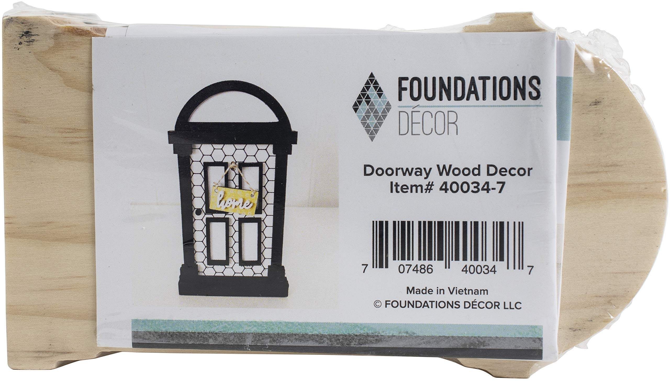 Foundations Decor Wood Shape Doorway, One Size