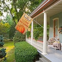 Vista 4 de INNORU Bandera de jardín de baloncesto con texto en inglés «Happy Birthday», letrero de fiesta de cumpleaños para niños y niñas, adultos, fiesta