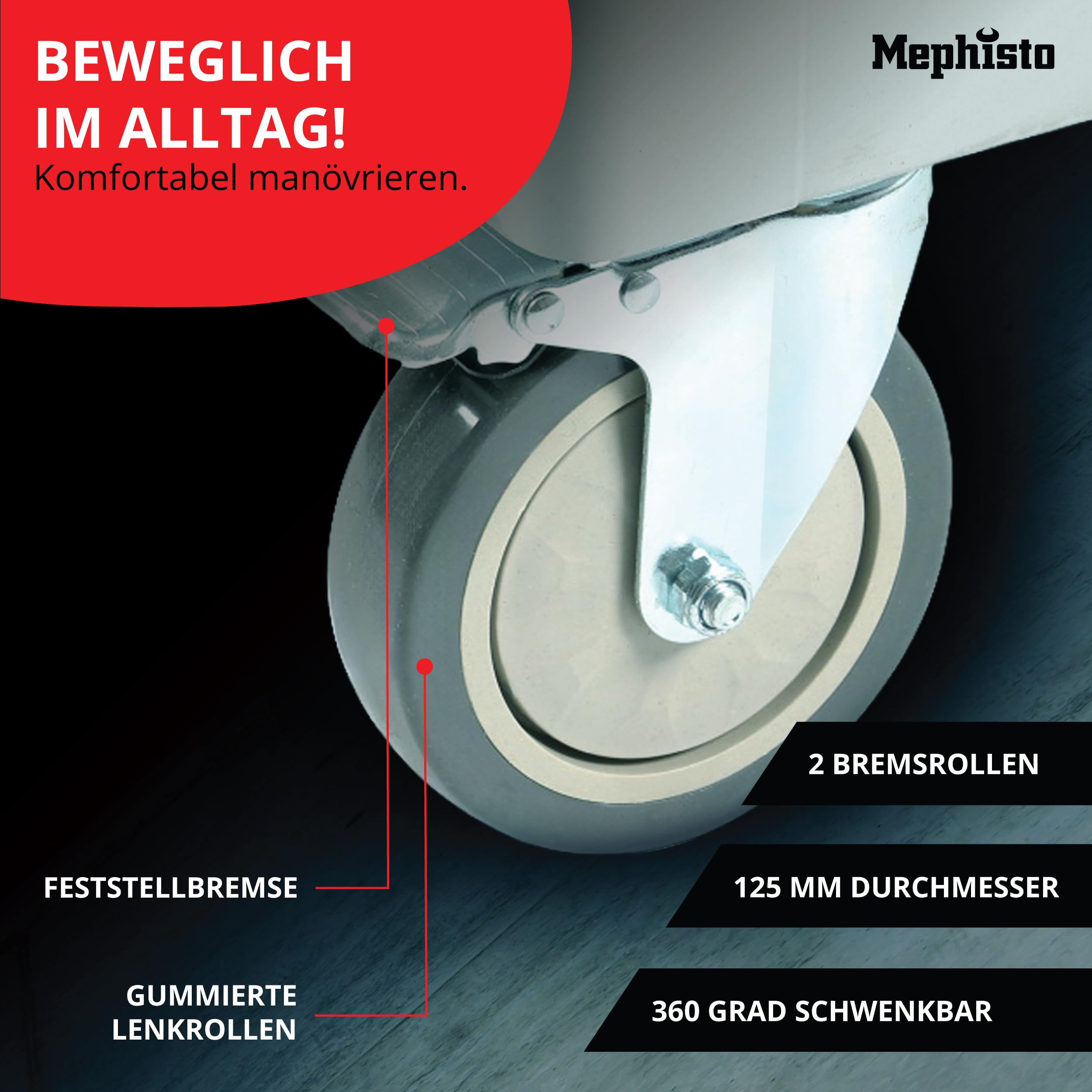 Mephisto XXL Werkzeugwagen Werkstattwagen mit 7 Schubladen Davon 7 mit Werkzeug wie Schraubenschlüssel, Ratsche mit Nusskasten, Schraubendreher usw. in Soft Inlays in Carbonoptik gefüllte Schubladen