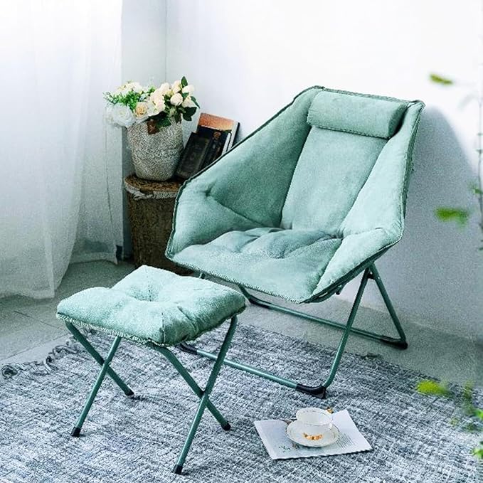Sillón Plegable Hexagonal Lounge Gamuza Verde miniatura 7