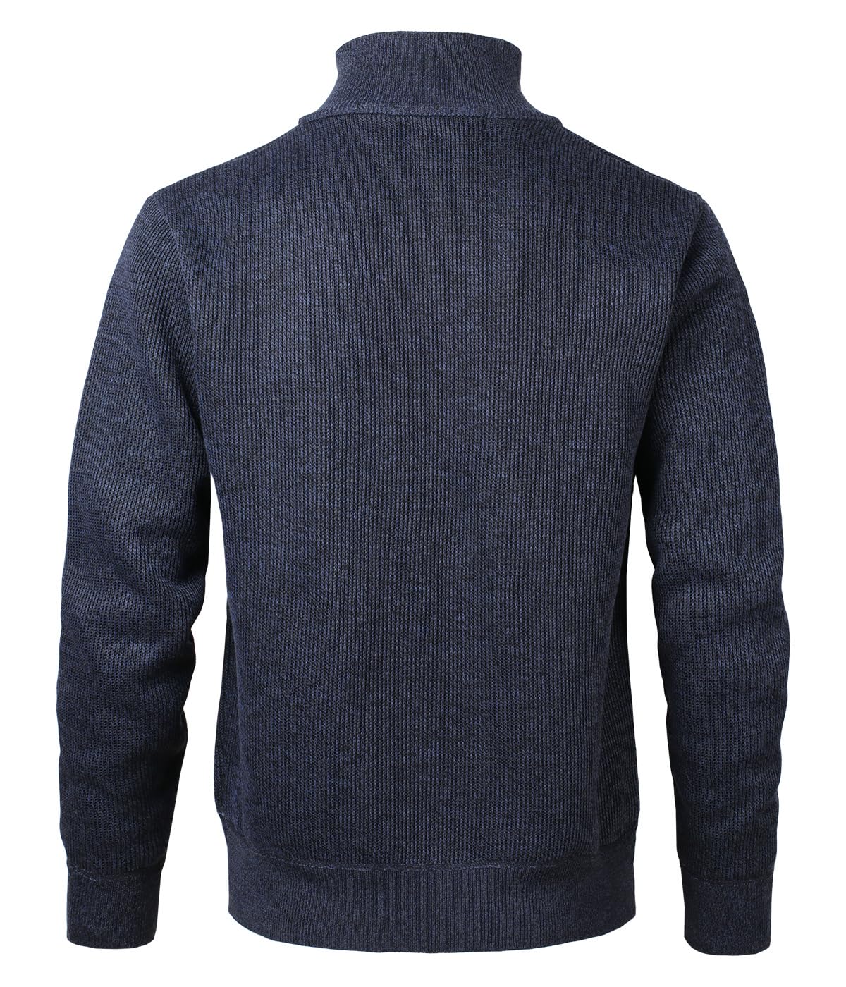 Jersey de Forro Polar para Hombre con Cuello Alto y Sudadera de Microfibra 1/4 Cremallera Manga Larga Jersey Ligero de Cuello Alto de Punto Grueso