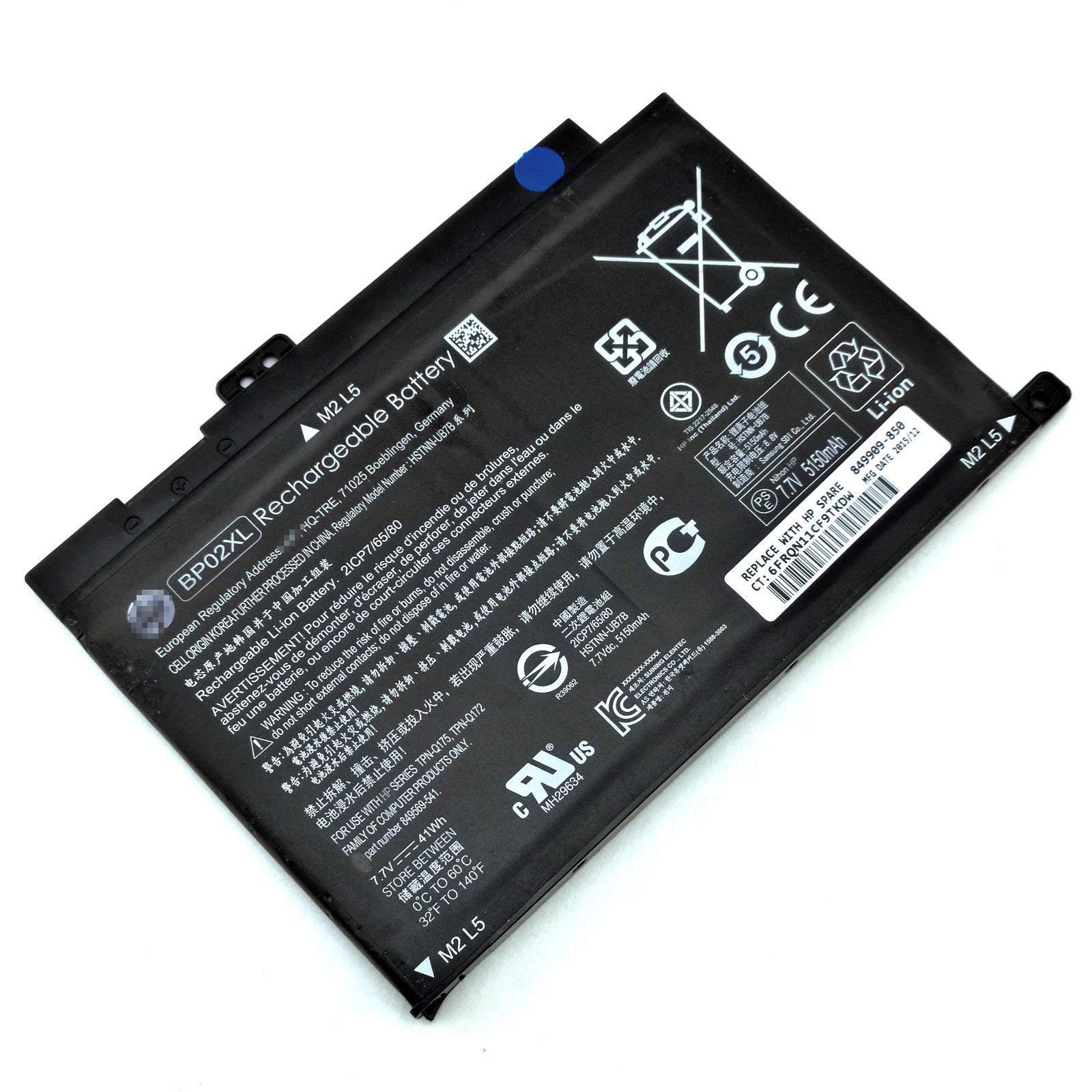 TravisLappy Laptop Compatible Battery for Hp Pavilion Notebook 15 15-au010wm bp02xl hstnn-ub7b 41wh Battery Pavilion 15-AU043TX (B08LVC6R1X) Amazon Price History, Amazon Price Tracker