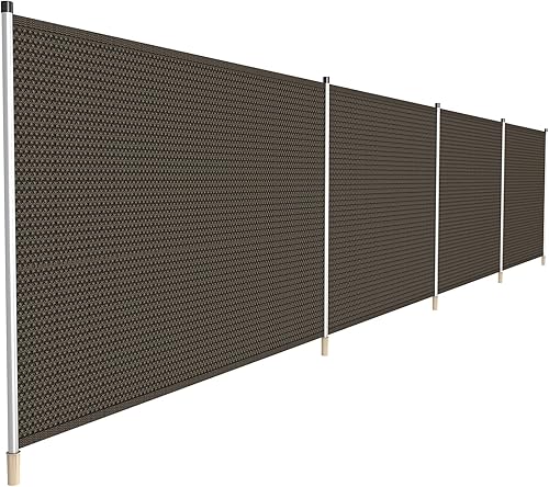 Miniatura 3 de Windscreen4less - Valla de seguridad para piscinas enterradas, valla de seguridad desmontable con mangas de postes, panel de valla de patio de la