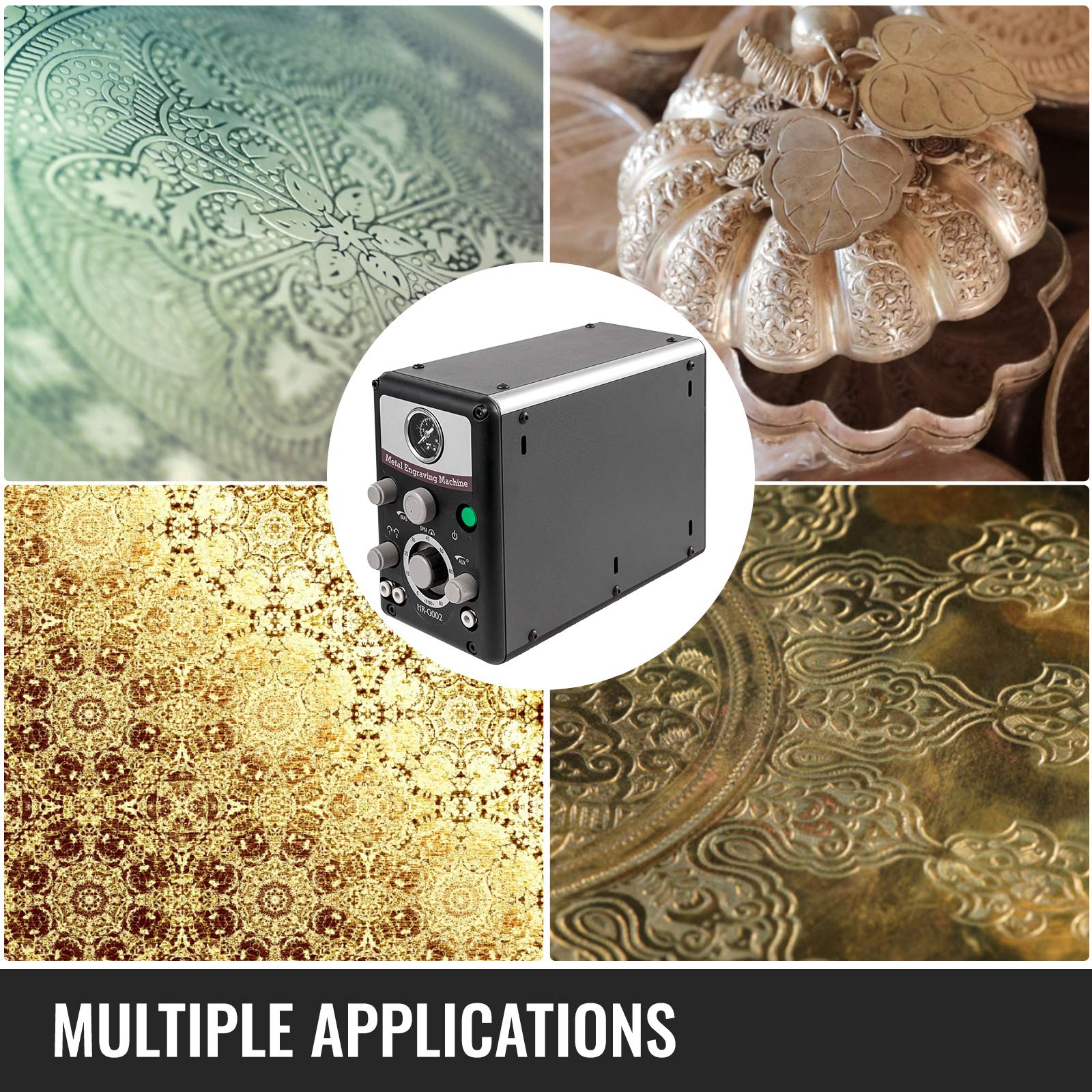 VEVOR Pneumatic Jewelry Engraver Machine 110V 60Hz Pneumatic Hand