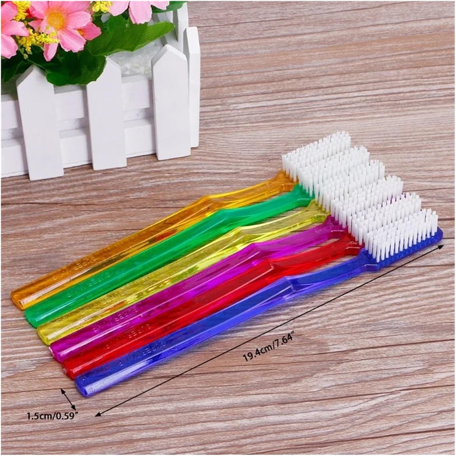 Manual Toothbrush 6X Hard Toothbrush Bristle Tooth Brush Set for Adult Brush