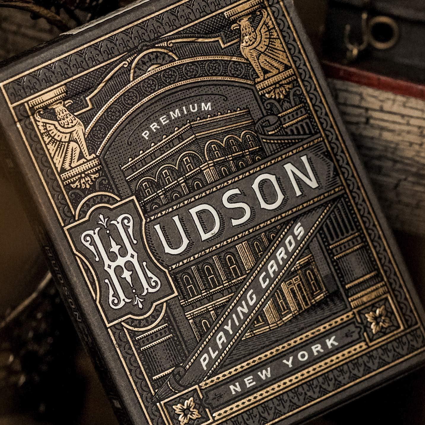 theory11 Hudson Playing Cards (Black) : Toys & Games