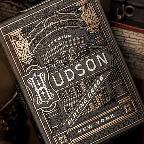 Miniatura 3 de Juego de cartas Hudson (negro) edición limitada Poker Magic coleccionable Medallion Deck por Theory 11