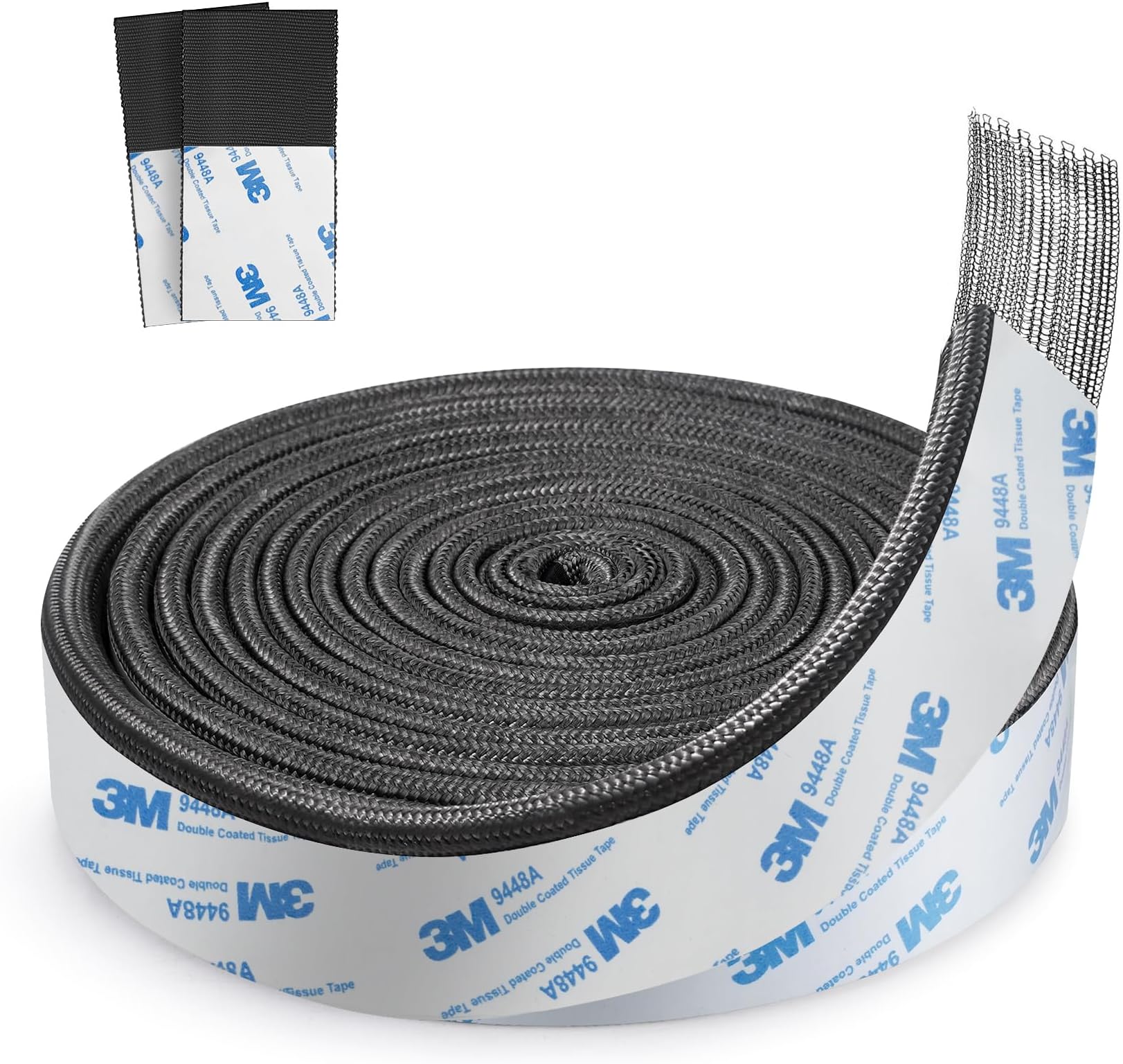 Onlyfire Wire Mesh Gasket Kit for Kamado Joe Classic, High Temp Fiberglass Gasket Replacement Fit for Big Green Egg, BBQ Smoker Gasket Kamado Joe Accessories Adhesive Self Stick Felt,150" Long