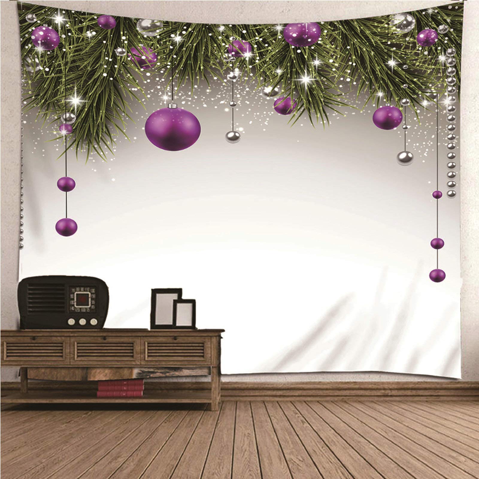 Tapiz de pared navideño KnSam de 150x150 cm: dale un toque mágico a tu salón estas fiestas