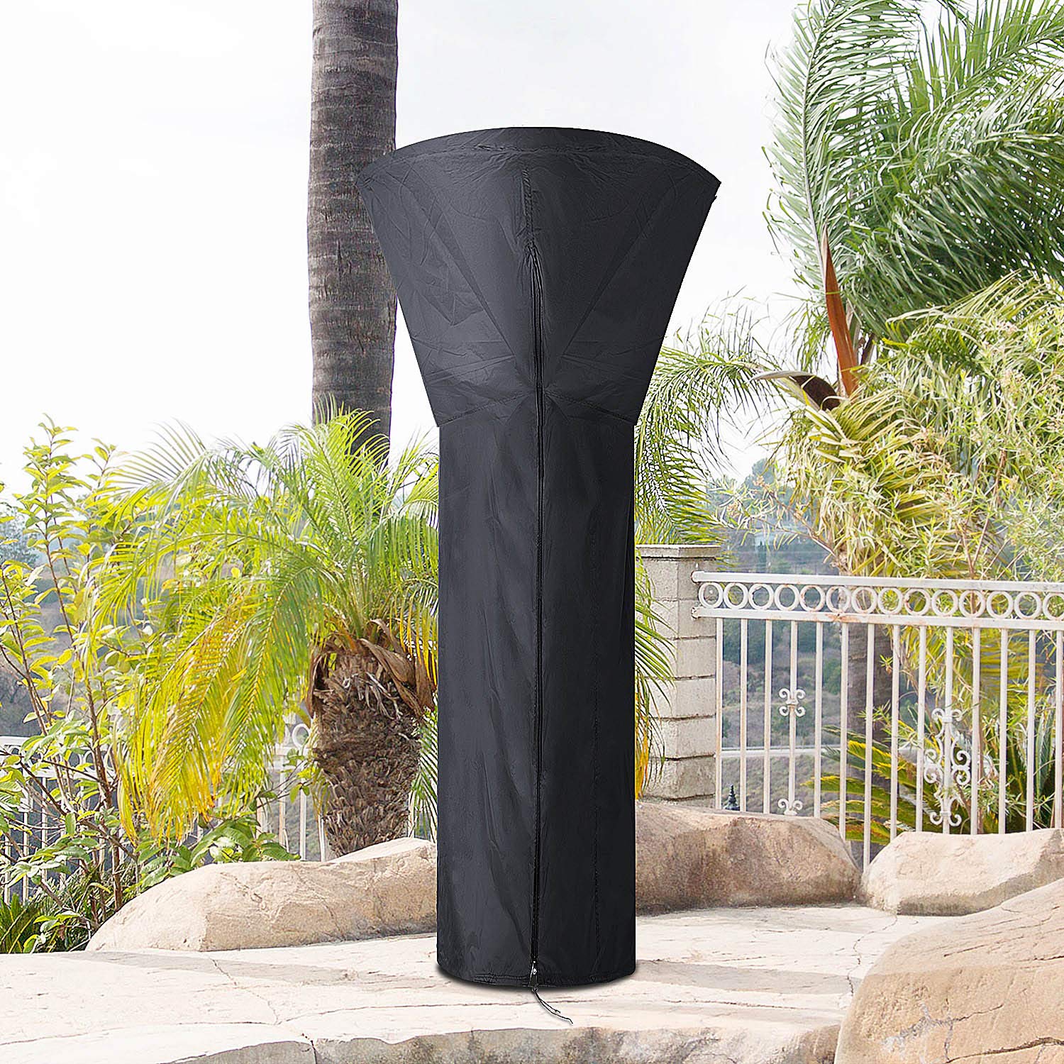 Diealles Shine Housse pour Parasol Chauffant Noir 226 x 85 x 48 cm