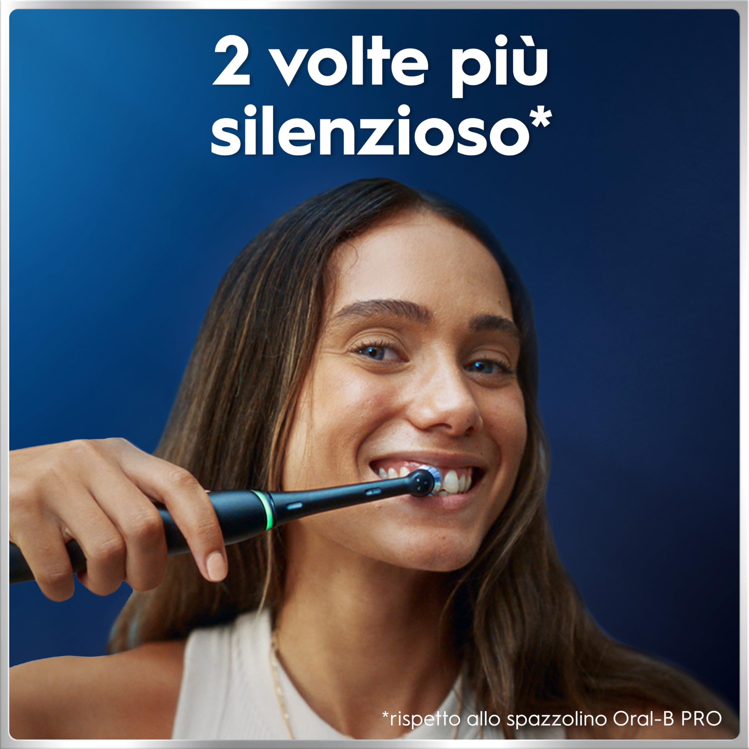 Oral-B iO 6 Spazzolino Elettrico, 3 Testine di Ricambio, Custodia, Nero - 3 Testine di Ricambio per Spazzolino Elettrico, Ricaricabile, Custodia Viaggio, Sensore di Pressione, Pulizia Denti Efficace