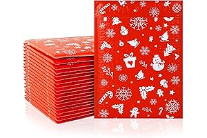 KESOTE Christmas Bubble Mailer Self Seal Holiday Packaging Envelopes (Pack of 20)