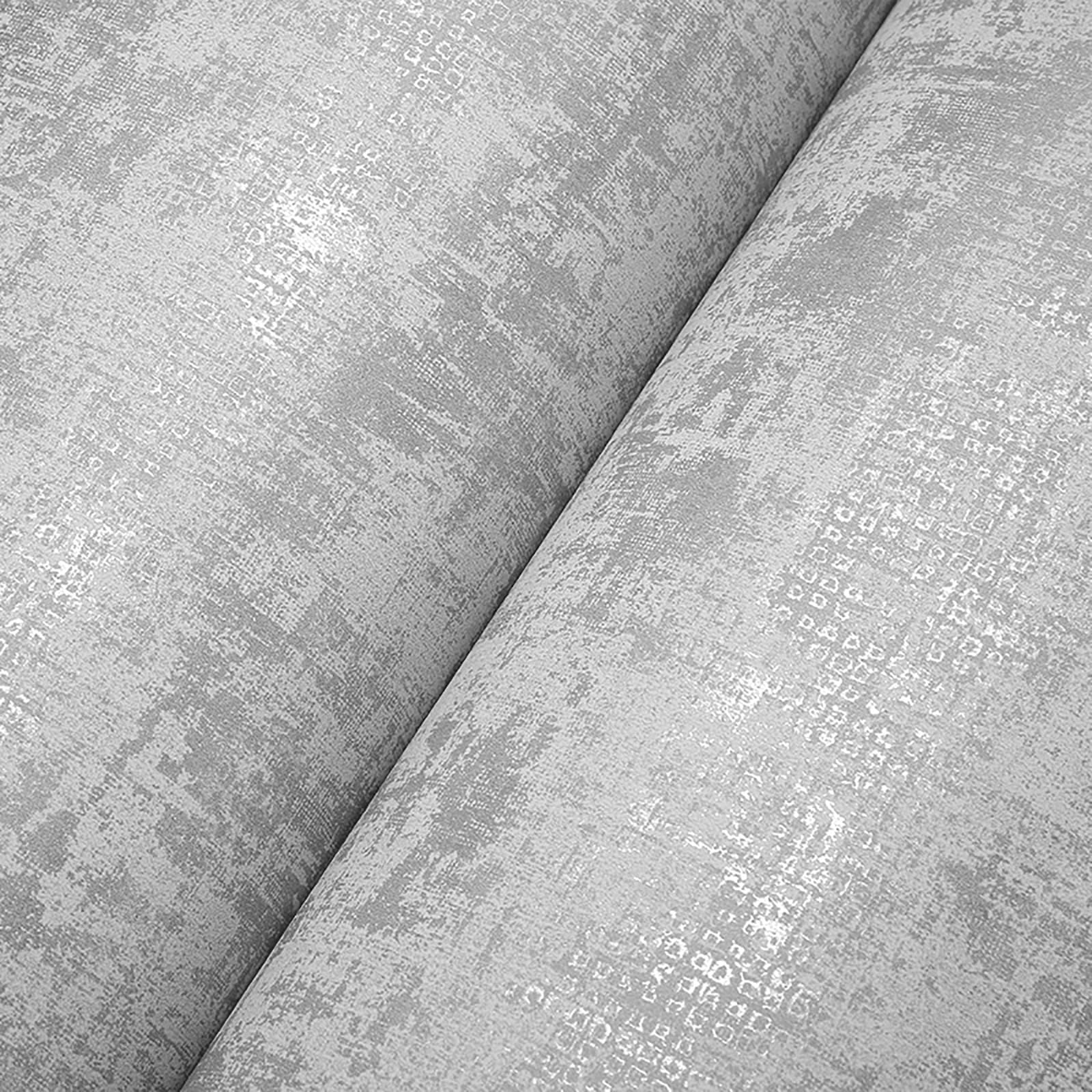 BeswitoryIndustrial Textured Concrete Effect Wallpaper Retro Cement Grey Wallpaper Luxury Wall Paper with Distressed Pattern, Textured Finish & Metallic Detailing for Living Room, Bedroom, Fireplace