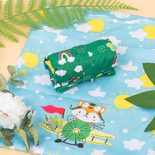 Miniatura 5 de ALVABABY LZD5152 - 2 bolsas de tela para pañales húmedos y secos, impermeables, reutilizables, con dos bolsillos con cremallera, para viajes, playa,