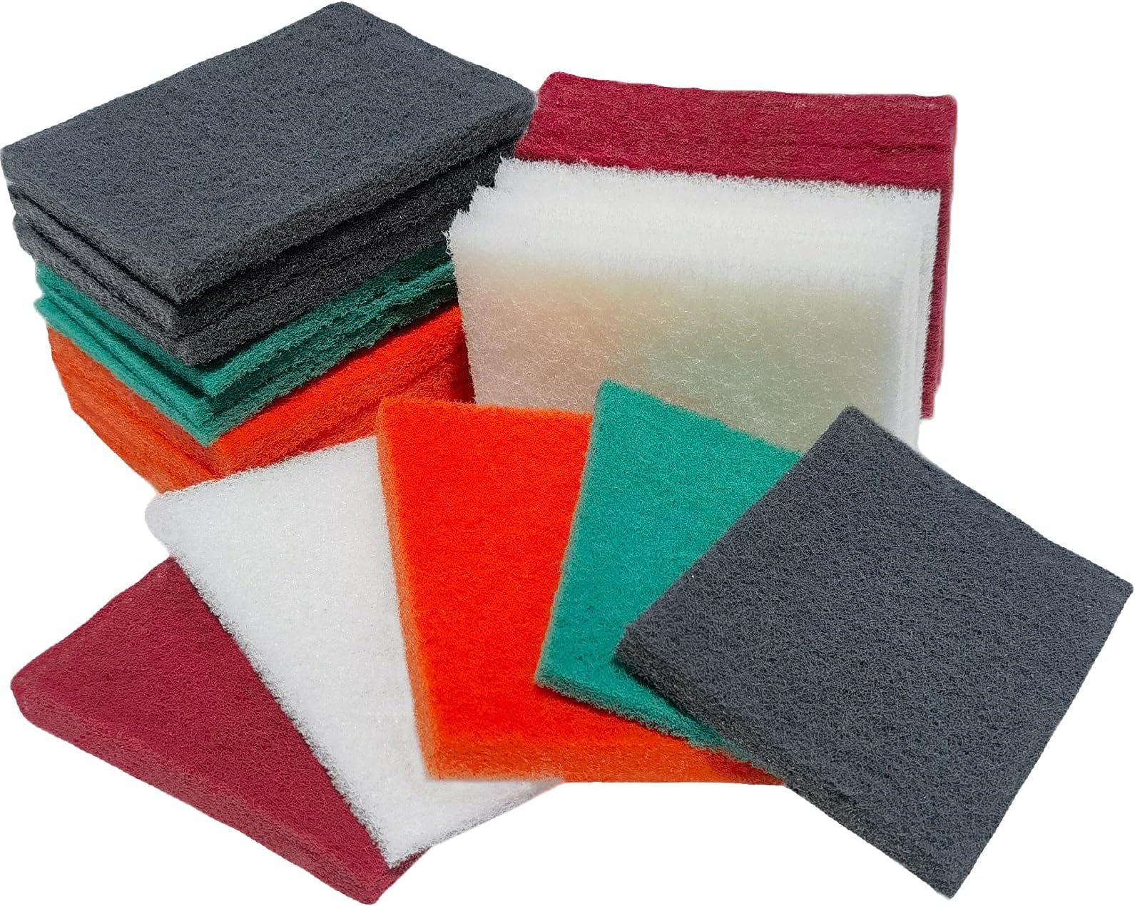 20 Pack 4 x 5.25 Inch Scour Pads Set for Kitchen and Dish Cleaning- Coarse Medium Fine Superfine General Purpose Scouring Pad Reusable Household Dish Scrubber, Scour pad …