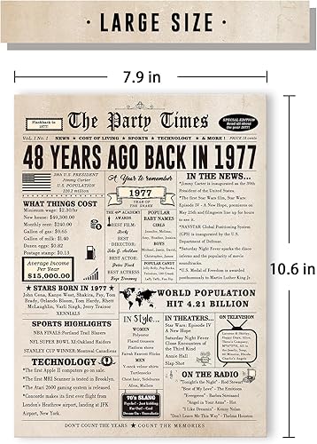 Miniatura 2 de Tarjeta de feliz cumpleaños número 48 para mujeres y hombres, divertida tarjeta de regalo de cumpleaños de 48 años para marido, esposa, él, ella,